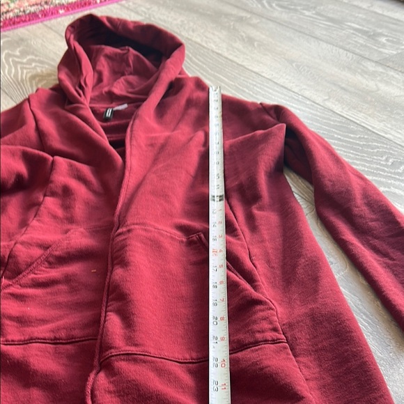 Burgundy Hooded Cardigan - Picture 5 of 7